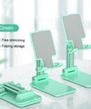 adjustable-metal-mobile-phone-stand-for-iPhone-and-iPad_green_IDS-018