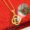 100 I love you necklaces in gold colors