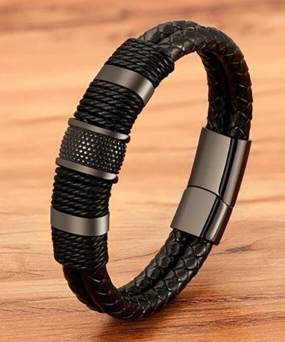 Stainless-Steel-Mens-Leather-Bracelet_black_IDS-182_400x4