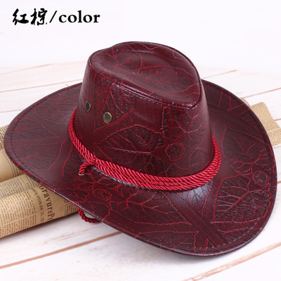 Western-cowboy-leather-hat_red-brown-type-A_IDS-440_400x400