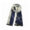 Navy blue (meter) double-sided diamond scarf