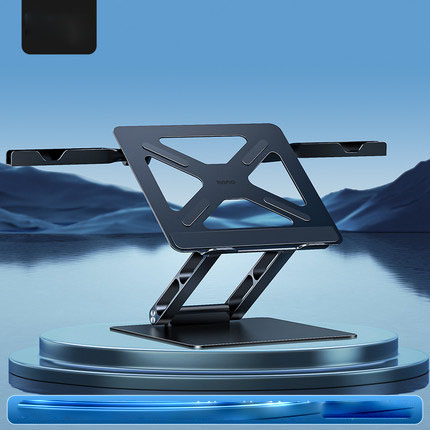 Aluminium-alloy-Laptop-stand_Z36-Obsidian-Black-★Dual-mobile-phone-holder-★Infinite-lift-free-hover_IDS-588_430x43