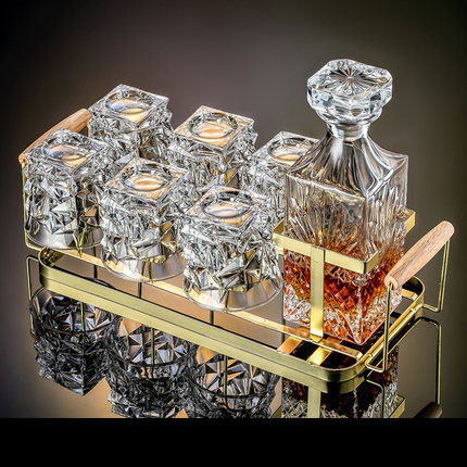 Whiskey-glass-rack_Wine-Bottle-800mlIce-6pcs-260mlGold-Handle-Rack_IDS-576_430x430q9